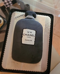 Custom Chanel Fondant White cake