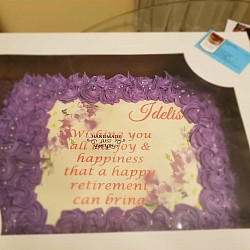 Retirement cake